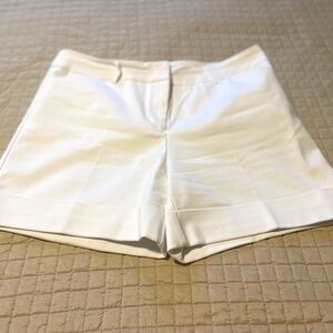 White Cotton Spandex Rayon Shorts - Size 10 - Never Worn